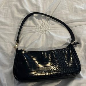 princess polly peta and jain black croc bag